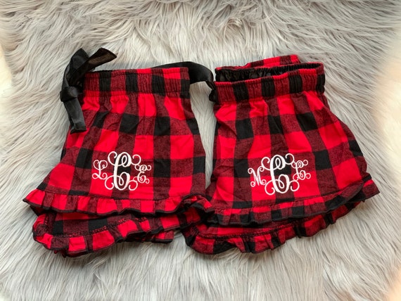 Flannel Pajamas Shorts Youth Flannel 