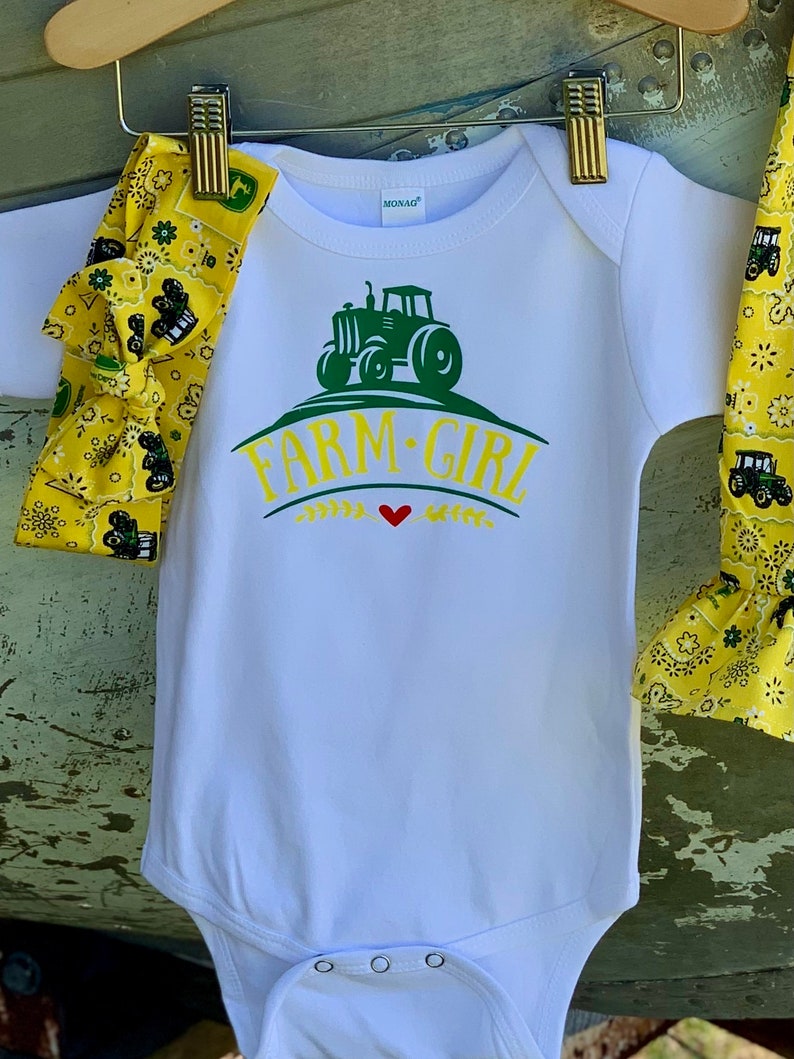 Baby Girl Outfit Farm Girl Outfit Country Girl Outfit Etsy