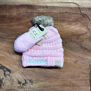 Personalized Baby Beanies - C C Baby Beanies - Baby Beanies - Personalized Beanies - Baby C C Beanies - Baby Clothes