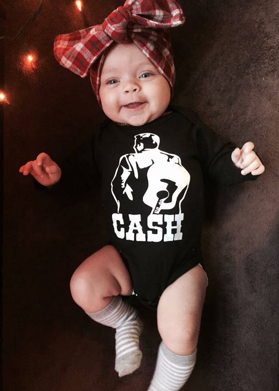 de bebé Johnny Cash Ropa de bebé Ropa hippie Ropa - Etsy México