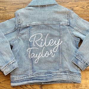 Chaquetas de mezclilla personalizadas para niños: chaquetas de mezclilla personalizadas para niños pequeños y bebés, abrigos de mezclilla para jóvenes: ¡una idea de regalo única!