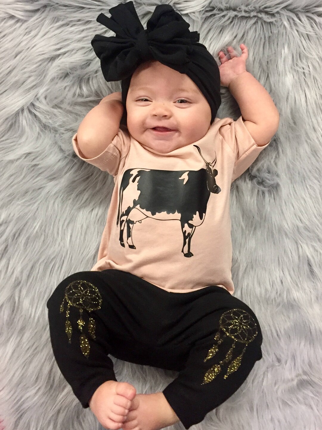 Country Baby Clothes Baby Clothes Cute Cow Shirt Country Etsy