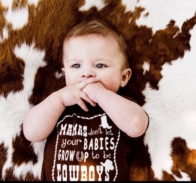 Baby Boy Outfit Western Baby Clothes Mama's don't Etsy