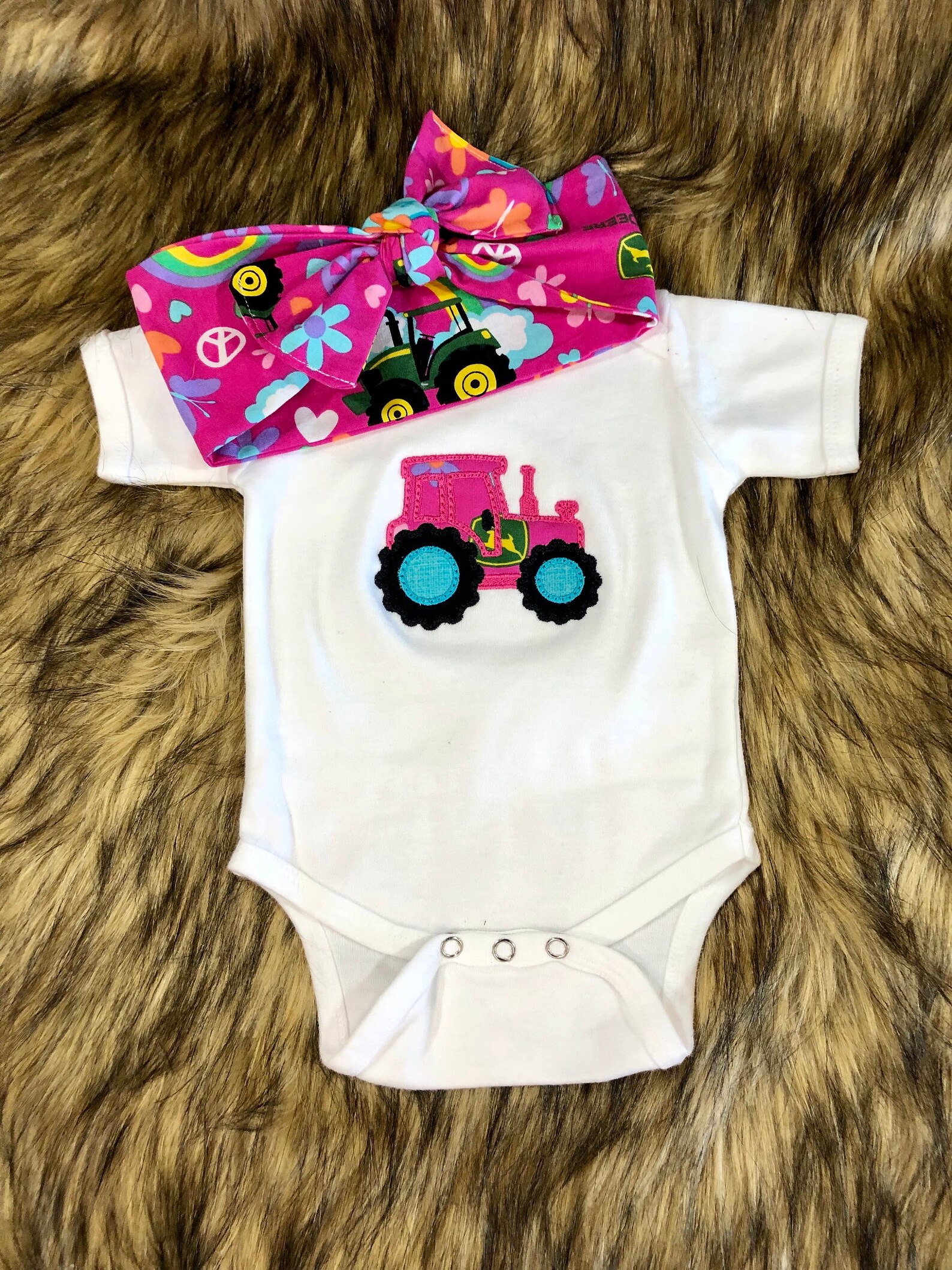 Baby Girl Outfit John Deere Country Baby Clothes Baby Etsy