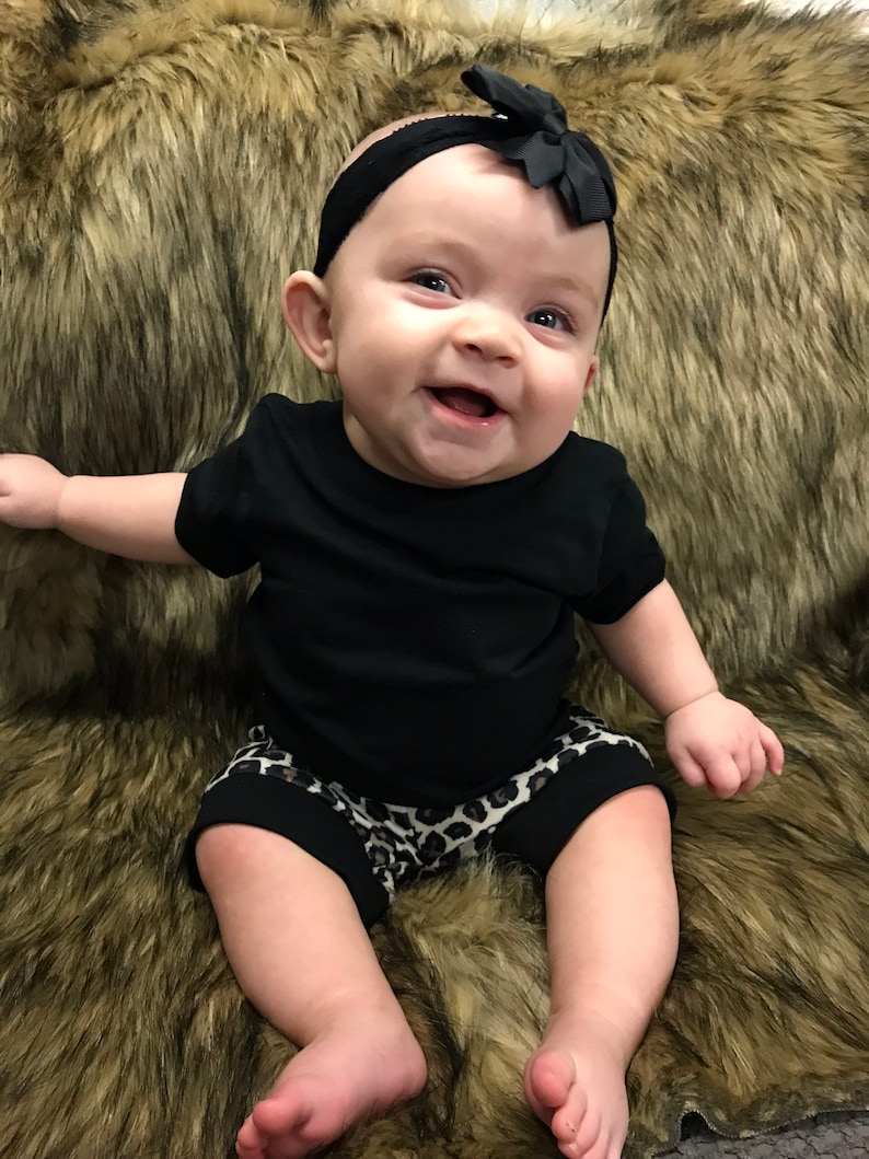 Cheetah Print Cheetah Baby Girl Baby Clothes Cheetah Etsy