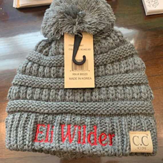 Kids Single Pom Beanies C C Beanies 