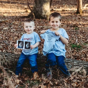 Personalized Brother Shirts - Custom Baby Announcement Tops - Adorable Custom Brother Shirts - Kids&#39; Announcement Tee