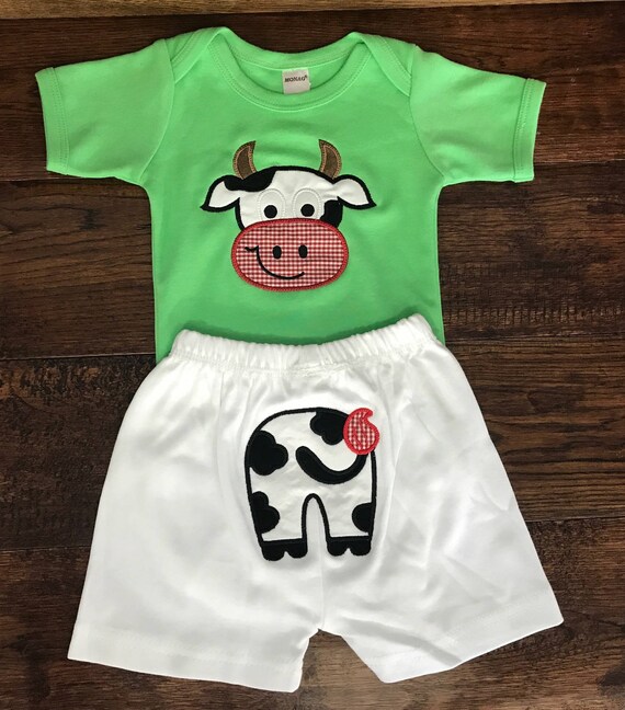 baby boy cow outfit