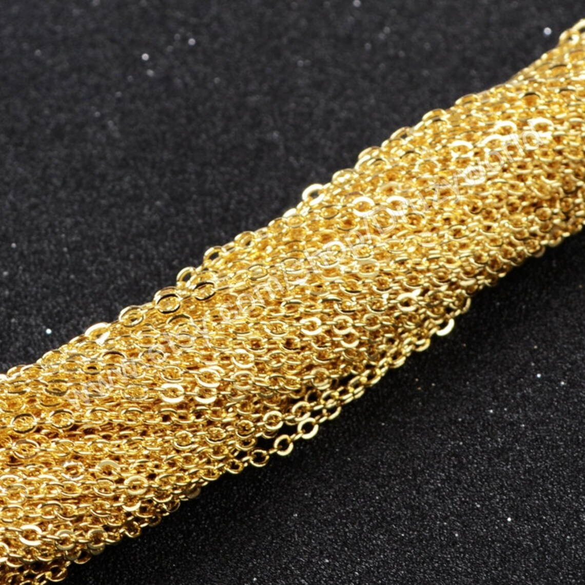 Wholesale 30 Inch 14K Gold Plated Copper Finished Necklace Etsy