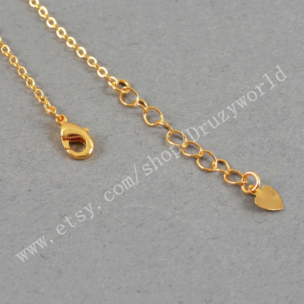 Lead Nickel Free Gold Plated Finished Chain Necklace 16 Etsy