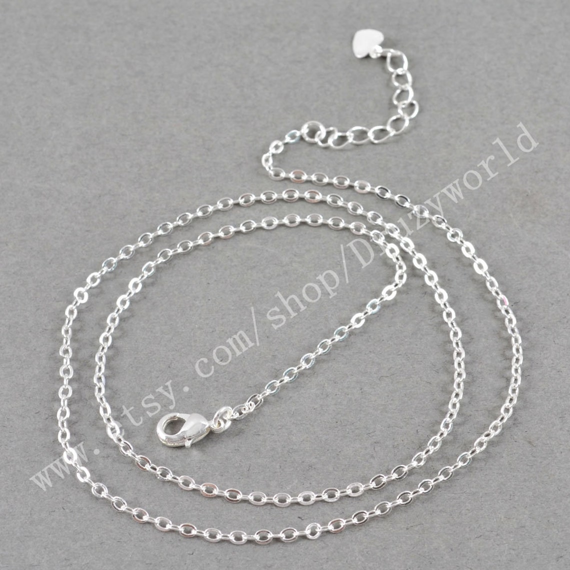 16 Silver Plated Finished Chain Necklace Making Jewelry Etsy
