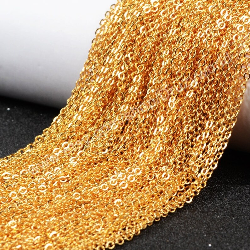 Lead Nickel Free Gold Plated Finished Chain Necklace 16 Etsy