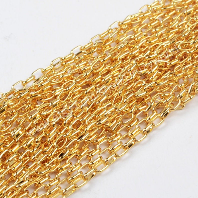 Wholesale 5 Metres Lead Nickel Free Yellow Gold Plated Brass Etsy