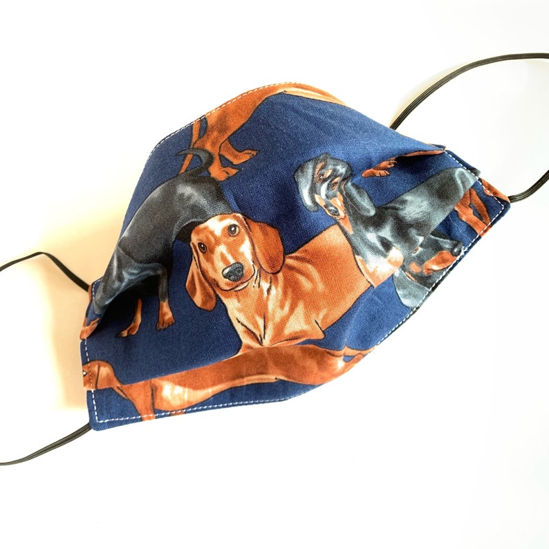 Novelty Dog Breed Masks Designer Dogs Fabric Face Masks Etsy