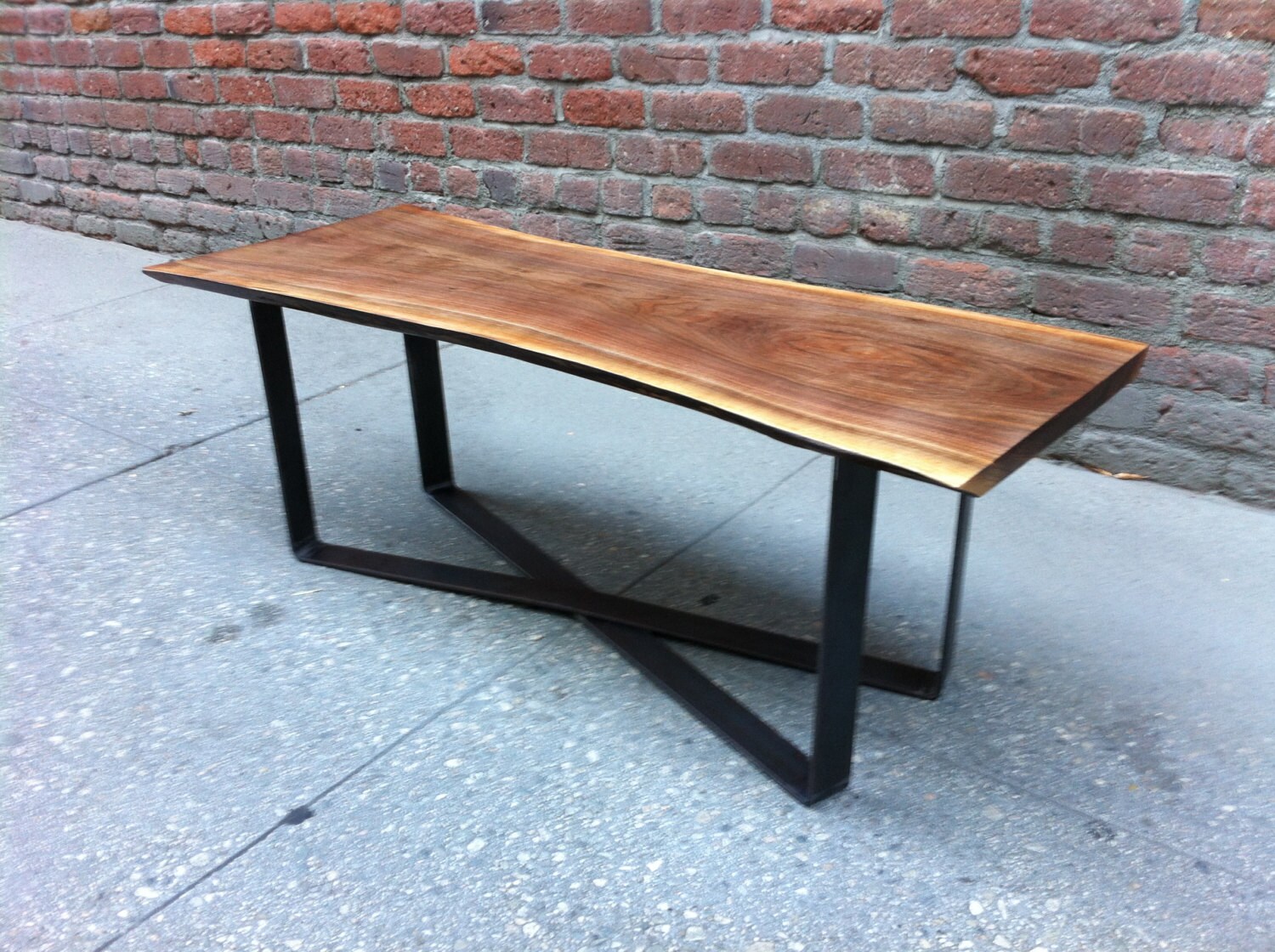 SOLD Beautiful Black Walnut Live Edge Coffee Table With