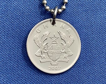 1952 British West Africa 1/2 Penny Coin Pendant Nigeria Ghana