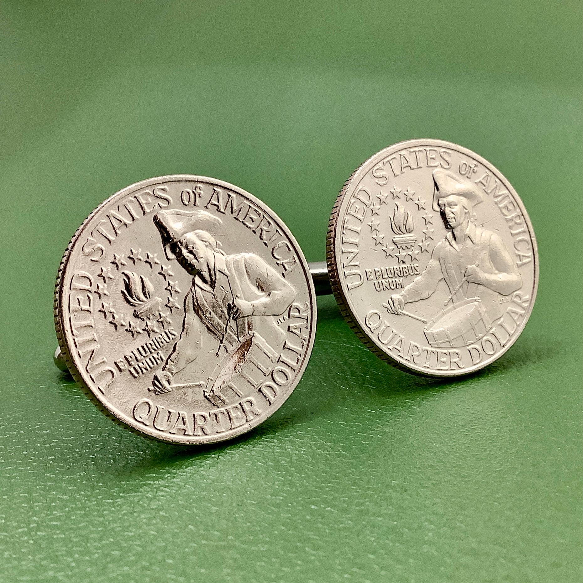 New England Patriots Stainless Steel Cufflinks – Silver Dress Shirt Pair