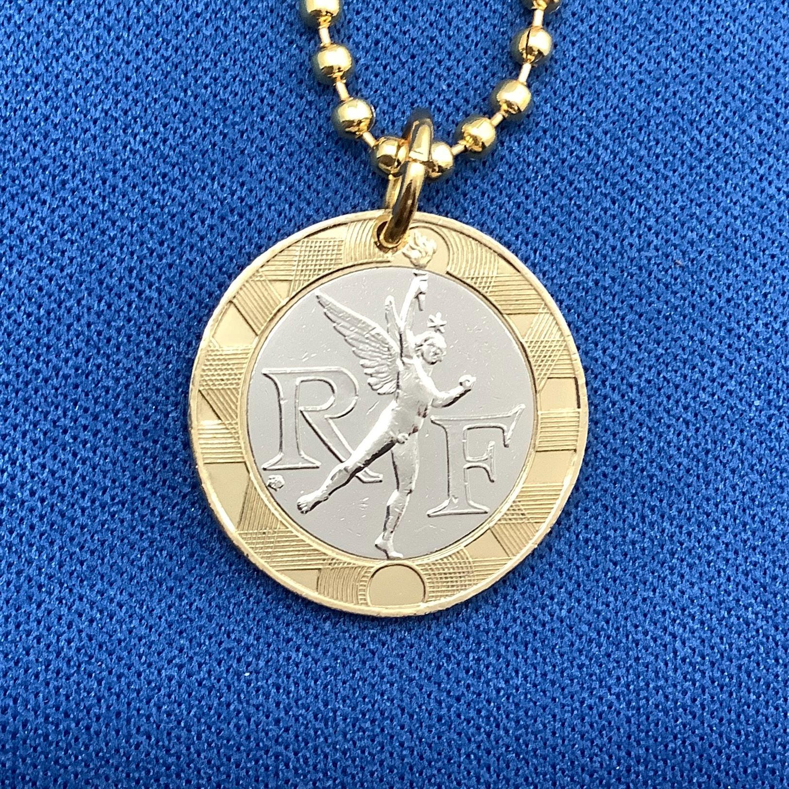 Republique francaise gold coin necklace - Etsy 日本
