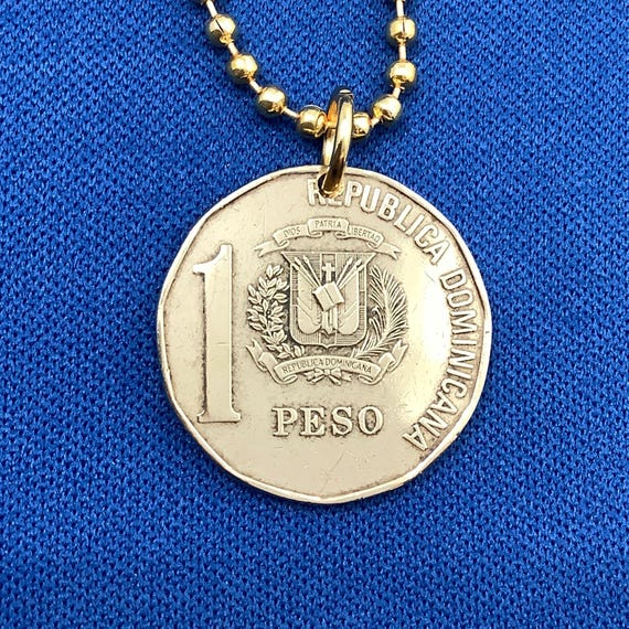 1991年から2008年 ドミニカ共和国 コインペンダントネックレス、金1