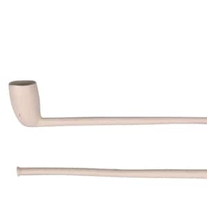 Puede incluir: Dos pipas de arcilla blanca con tallos largos. Las pipas están hechas de una arcilla blanca lisa y tienen un diseño simple y clásico.