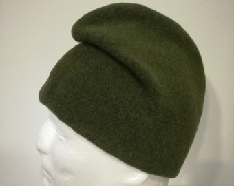 Phrygian cap made of soft green wool fabric. Available in different sizes.