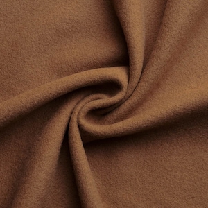 Panno di lana color cammello con cashmere.