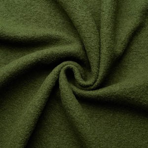 Walkloden - Panno di lana 100% naturale di colore verde.