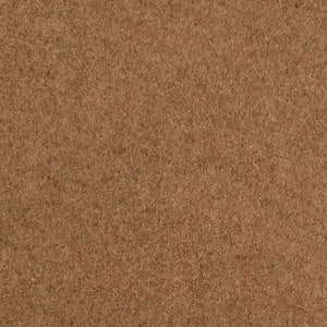 100% pure wool fabric in brown color.