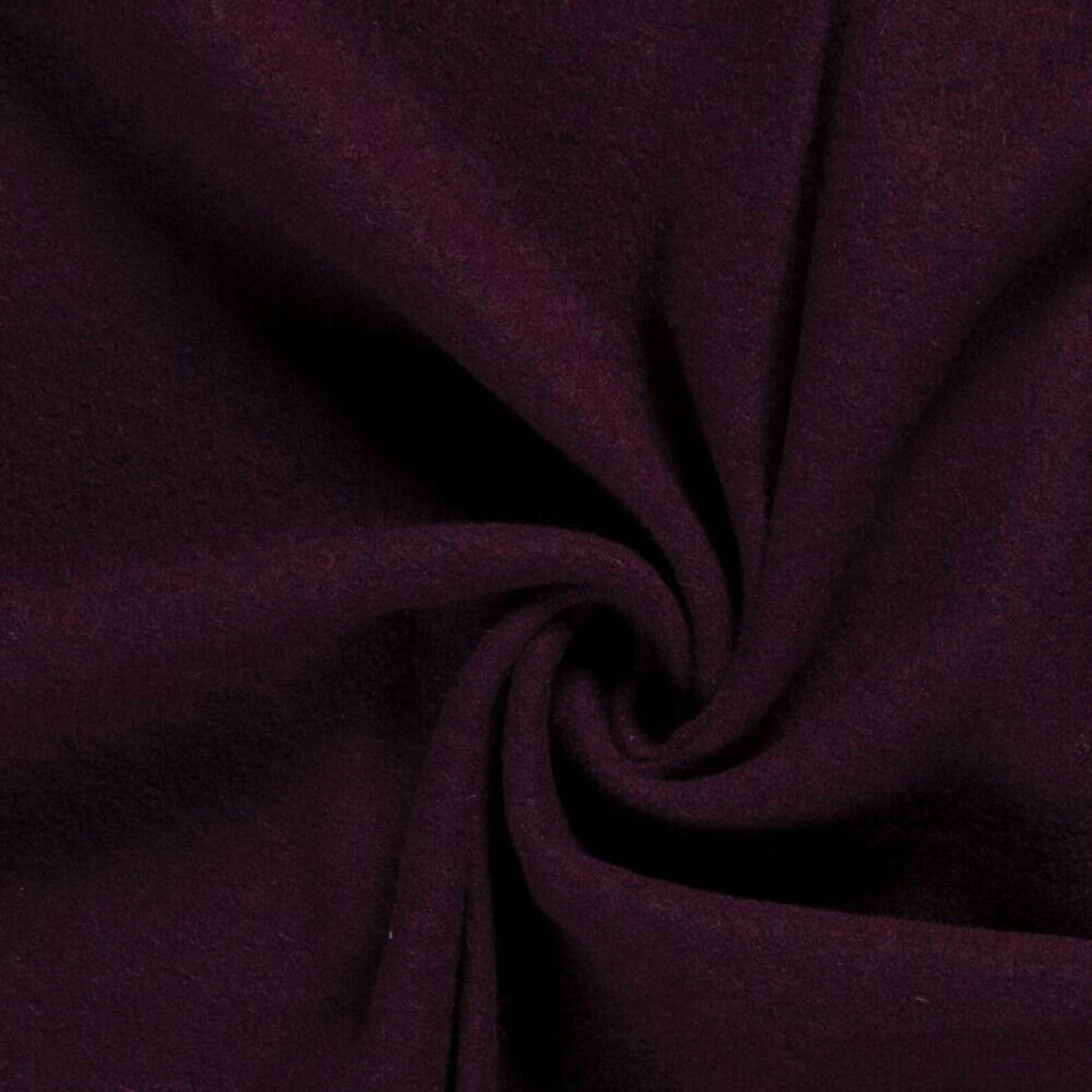 Red wine wool fabric with cashmere. Etsy