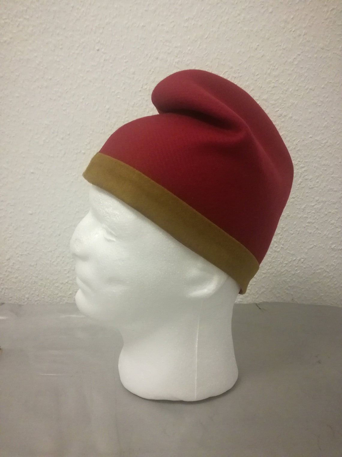 Phrygian Cap Made of Red and Mustard Wool Fabric. Etsy