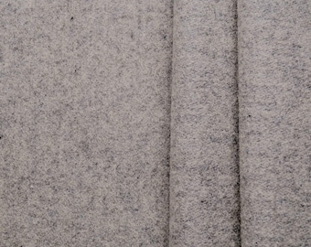 Soft grey wool fabric.