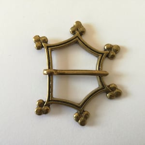 Brass buckle for historical reenactment