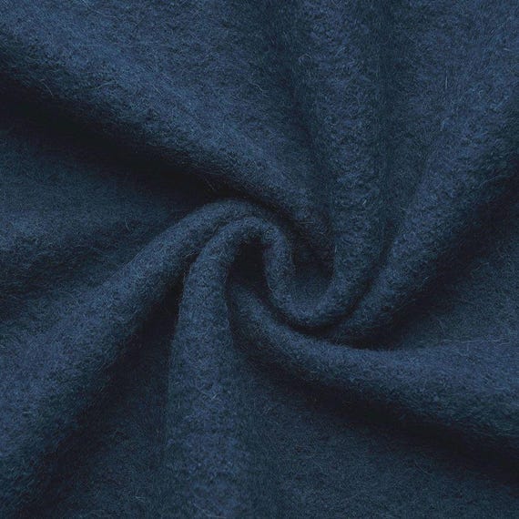Walkloden 100% Pure Wool Fabric in Blue UK - Main Image