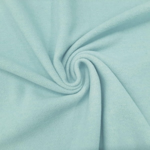 Soft blue wool fabric.