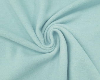 Soft blue wool fabric.
