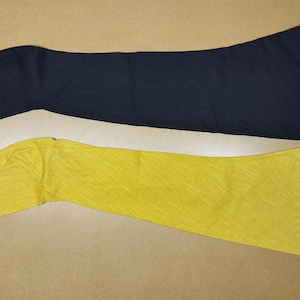 Two color chausses made of linen fabric for medieval re-enactment.