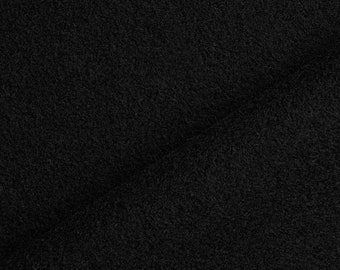 Tissu 100% laine naturelle noir.