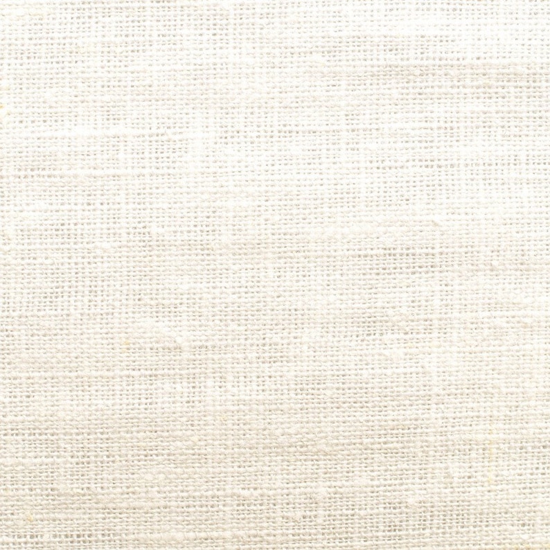 White linen fabric 100 linen. Etsy