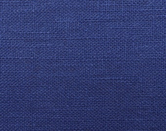 100 % natürliches Leinen, königsblaue Farbe.