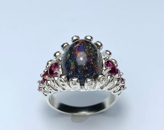 Natural Tanzanite /& Garnet 925 sterling Silver 9ct 14k 18k 22k yellow white rose Gold Platinum Palladium engagement heart ring all size