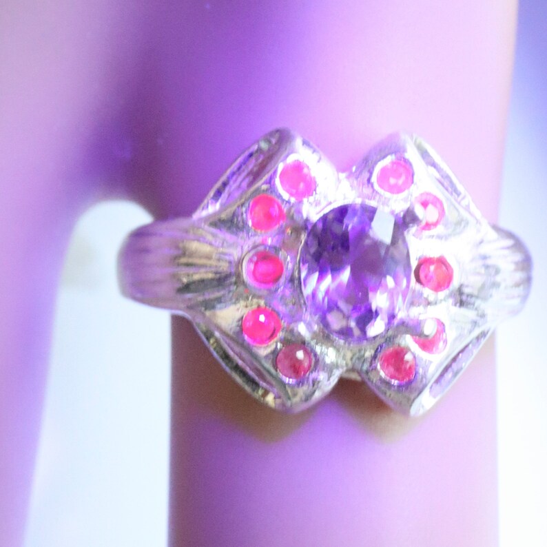 RARE 0.85ct Natural Lavender Blue HACKMANITE FLUORESCENT 925 Silver ...