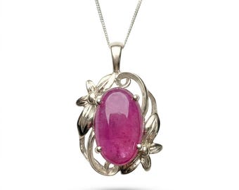 14.93ct Natural Pigeon Blood red ruby pendant 925 silver Gold Platinum necklace