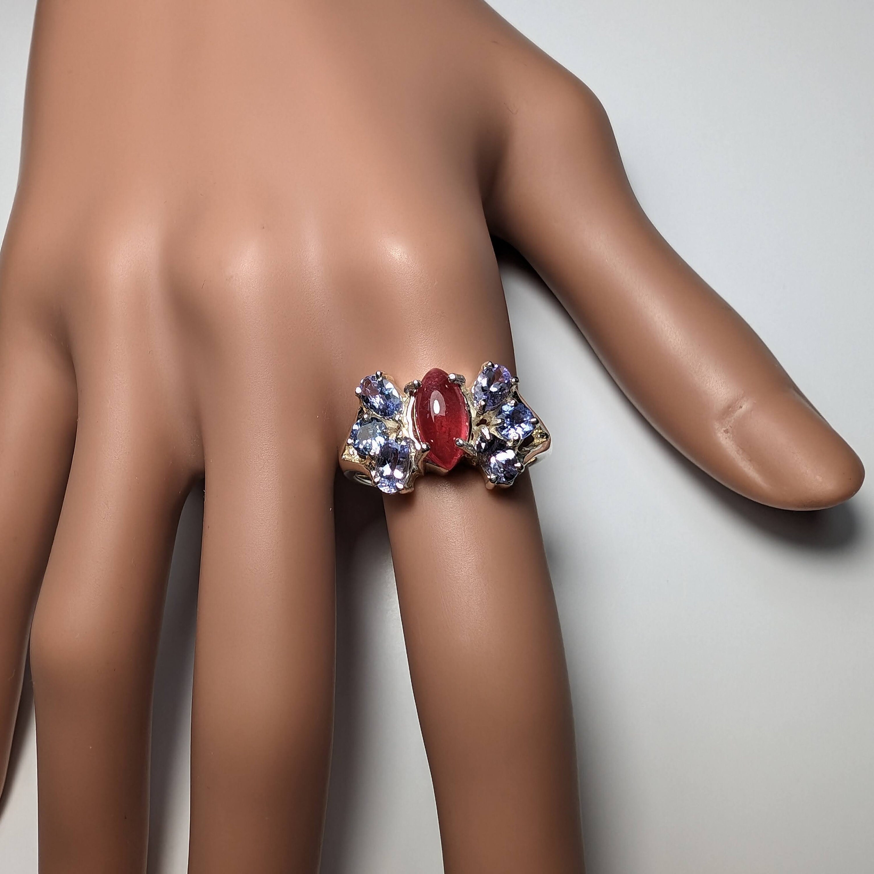 1.8cts Natural Raspberry Red Rhodonite Sterling 925 Silver