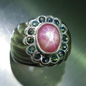 Certified 2.6ct Natural Ruby red ray star Sterling 925 Silver / Gold 9ct 14k 18k white yellow rose / platinum unisex ring All sizes