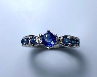 Certified Natural Cornflower Blue Sapphire 925 Silver /9ct 14k 18k 585 750 yellow white rose red Gold 950 Platinum engagement ring s
