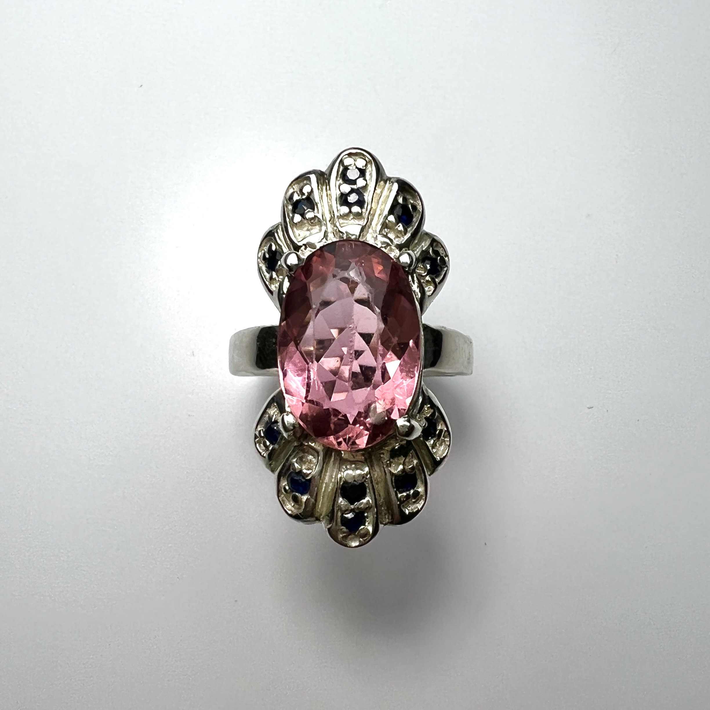 天然トルマリン ピンク プラチナリング 認定天然トルマリン ピンク 925 シルバー 9ct 14k 18k 375 585 750