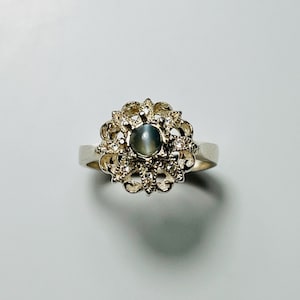 Certified 0.5ct Natural Alexandrite cats eye colour change 925 Silver / 9ct 14k 18k white yellow rose Gold engagement ring All sizes