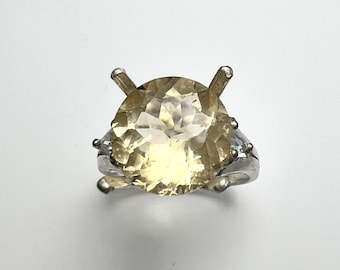 Certified 5cts Natural Heliodor Beryl Golden yellow 925 Sterling Silver 9ct 14k 18k 375 585 750 white rose yellow Gold, 950 Platinum ring