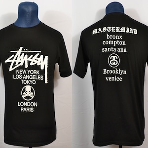 Bootleg Fake Fugazi Stussy Mastermind World Tour T-shirt Double