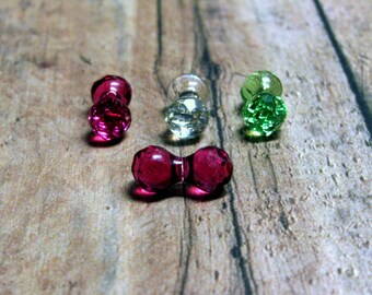 Swarovski Modular Beads, Swarovski Crystal Modular Beads, Swarovski #5150, Peridot Modular Bead, Fuchsia Modular Bead, Destash, 11x6mm